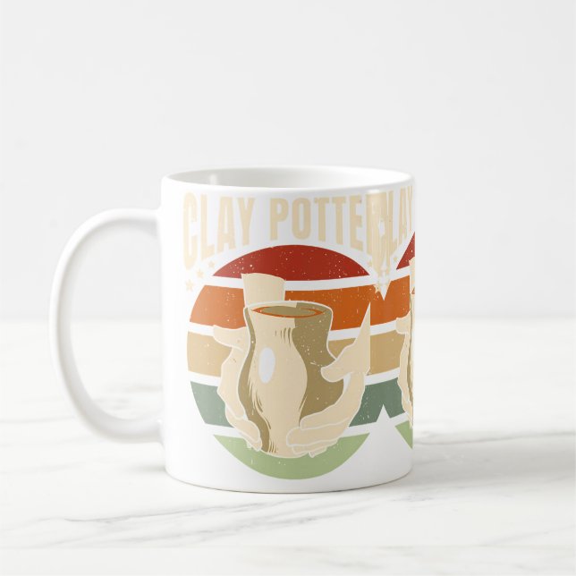 Clay Pottery Retro Kaffeetasse (Links)
