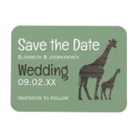Clay Safari Giraffe, Rustikale Hochzeit rettet das