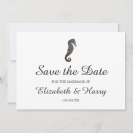 Clay Seepferd Beach Wedding Save The Date