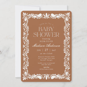 Clay Talavera Tile Spanische Fiesta Babydusche Einladung