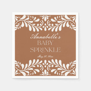 Clay Talavera Tile Spanish Fiesta Baby Sprinkle Serviette