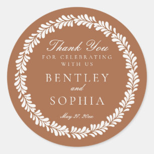 Clay Talavera Tile Spanish Fiesta Gastgeschenk Hoc Runder Aufkleber