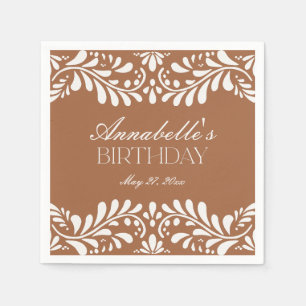 Clay Talavera Tile Spanish Fiesta Geburtstag Serviette