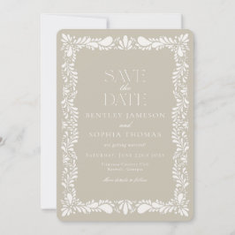 Clay Talavera Tile Spanish Fiesta Save the Date Einladung