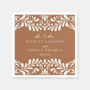 Clay Talavera Tile Spanish Style Fiesta Wedding Serviette