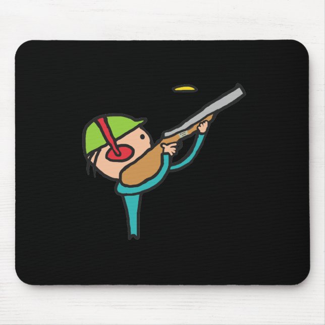 Clay-Tauben-Trap Shooting Mousepad (Vorne)