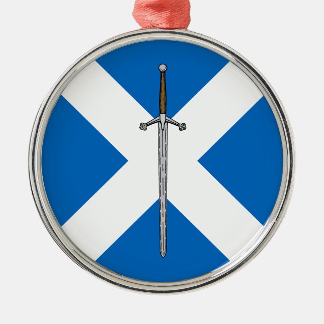 Claymore und Saltire Ornament Aus Metall (Vorne)