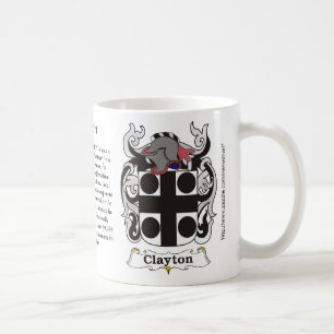 Clayton Familien-Wappen Tasse