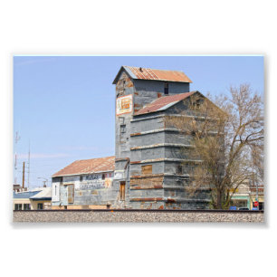 Clayton, New Mexico, Getreidemühle und Aufzug Fotodruck