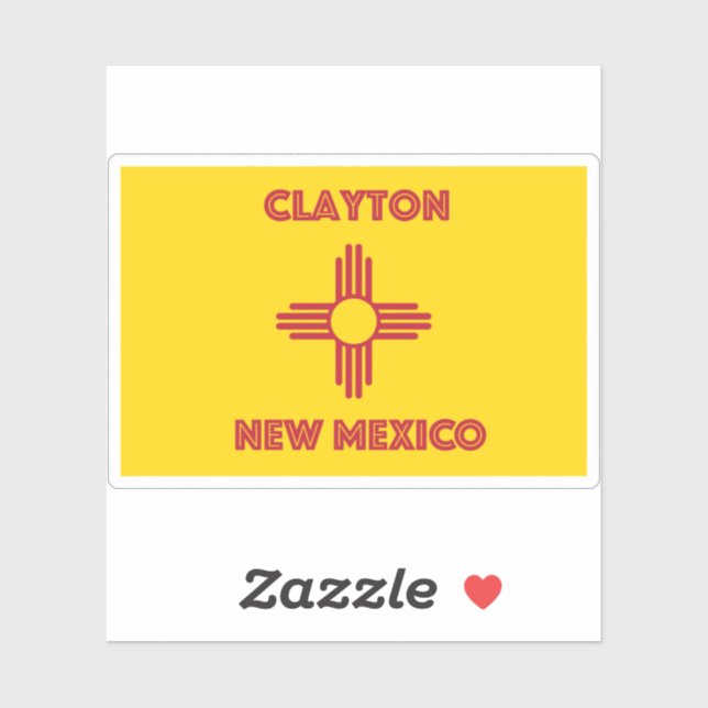 Clayton NM Aufkleber (Blatt)