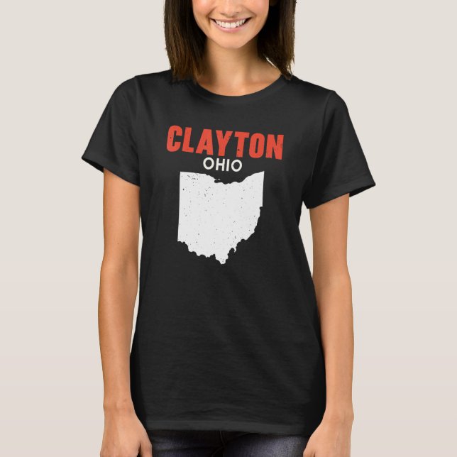 Clayton Ohio USA State America Travel Ohioan T-Shirt (Vorderseite)