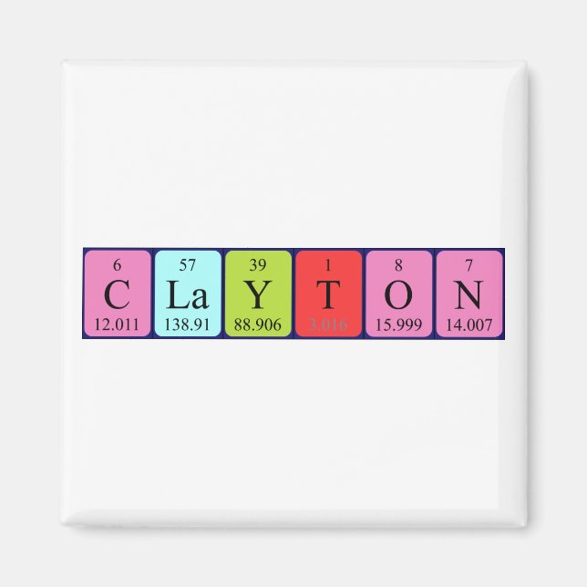 Clayton-Periodenmagnet Magnet (Vorne)