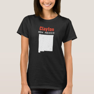 Clayton Usa Staat America Reisen New Mexico T-Shirt