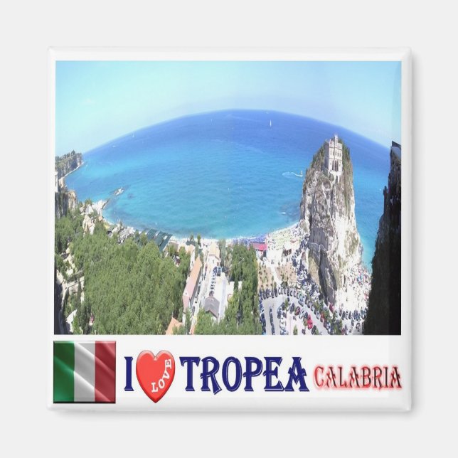 CLB021 TROPEA I Liebe - Kalabrien - Italien - Kühl Magnet (Vorne)