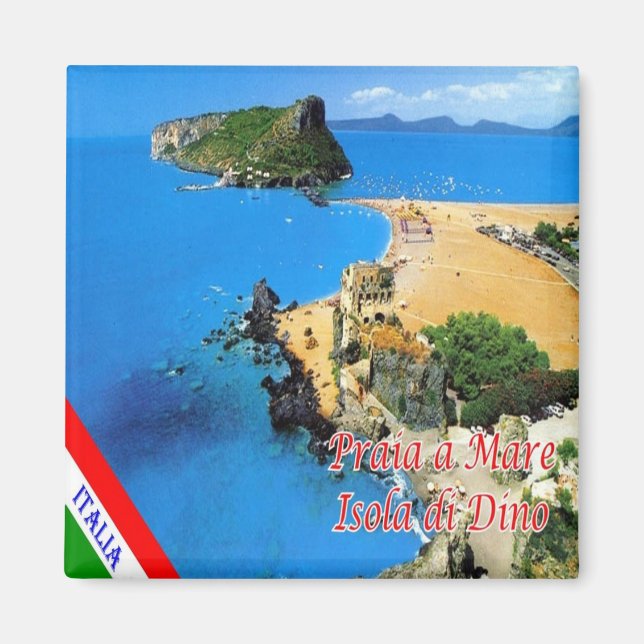 CLB024 PRAIA A MARE, Dino Island, Italien, Kühlsch Magnet (Vorne)