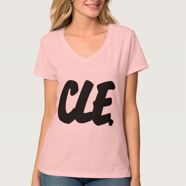CLE Buchstaben T-Shirt (Vorderseite)