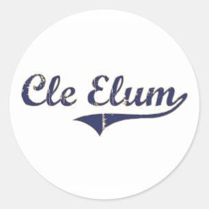 Cle Elum Washington Classic Design Runder Aufkleber