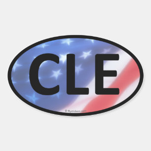 CLE Oval Aufkleber