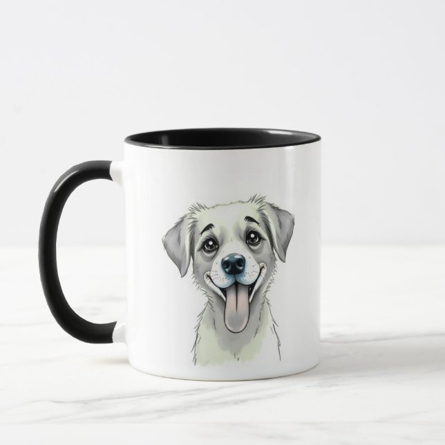 Clean Aesthetic Pet Name & Photo Mug Tasse (Links)