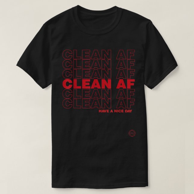 Clean AF Narcotics Anonyme Geschenke T Shirts NA O (Design vorne)