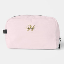 Clean Blush Pink Gold l Elegant Feminine Monogram