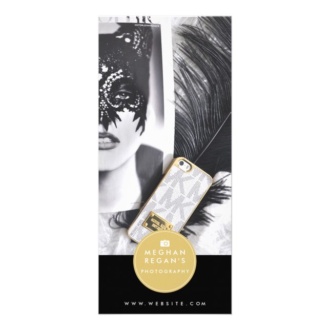 Clean Design Rack Card - Modefotografie Werbekarte (Vorne)