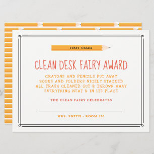 Clean Desk Fairy Award Einladung