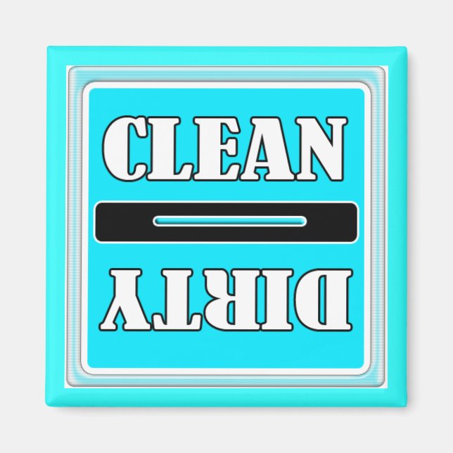 Clean Dirty Dish Washer Magnet (Vorne)