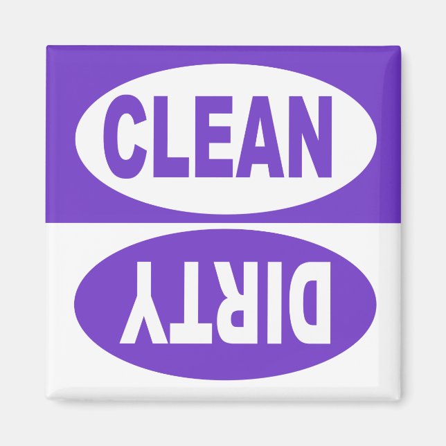 CLEAN & DIRTY DISHWASHER MAGNET (Vorne)