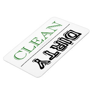 CLEAN DIRTY Geschirrspüler Wäschetrockner für mehr Magnet