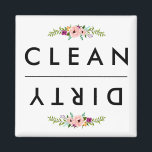 CLEAN / DIRTY Geschirrspülmaschine Magnet<br><div class="desc">Niedlicher Magnet für den Geschirrspüler!</div>