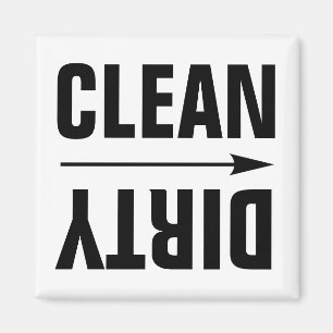 CLEAN DIRTY KÜHLSCHRANKMAGNETS MAGNET