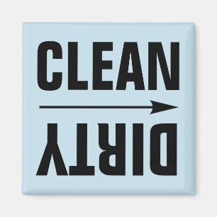 CLEAN DIRTY KÜHLSCHRANKMAGNETS MAGNET