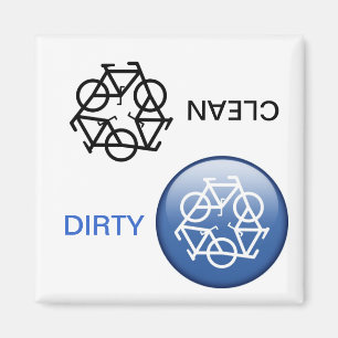 "CLEAN / DIRTY" - Magnet für die erneute Zyklusprü