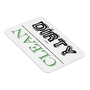 CLEAN DIRTY Mehrzweck-Geschirrspülmaschine Kleider Magnet