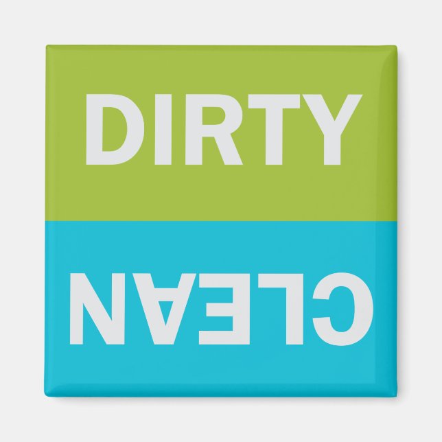 CLEAN DIRTY Spülmaschinenmagnet Magnet (Vorne)