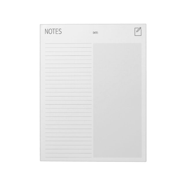 Clean + Einfaches einfaches Notepad Notizblock (Rotiert)