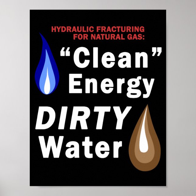 "Clean Energy", DIRTY Water - Poster (Vorne)