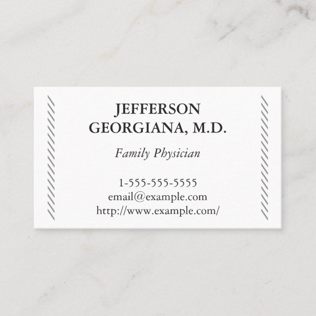 Clean Family Physical Business Card Visitenkarte (Vorderseite)