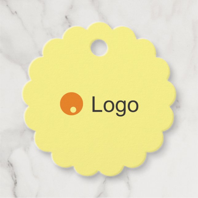 Clean monochrome Unternehmen Geschenkanhänger (Vorderseite)