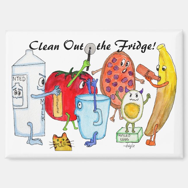 Clean Out the Fridge! Magnet (Vorderseite)