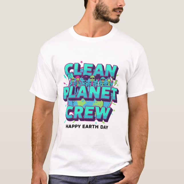 Clean Planet Crew T-Shirt (Vorderseite)