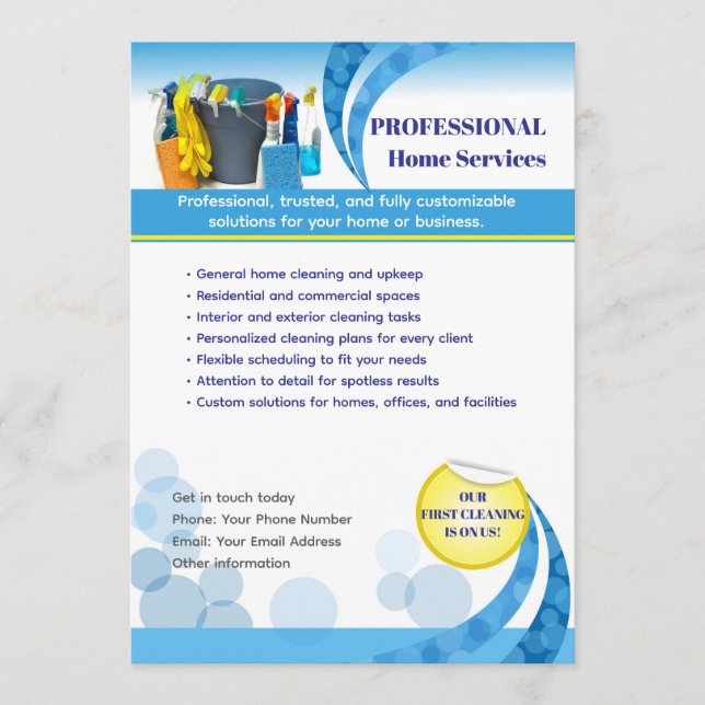 Clean Professional Editable Template  Einladung (Vorderseite)
