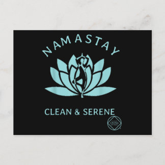 Clean & Serene Yoga Narcotics Anonymous Postkarte