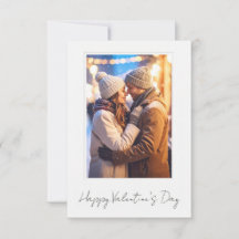Clean & Simple Happy Valentine’s Day Flat Card