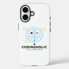 Clean Tech Brain For Programmers & Developers iPhone 16 Hülle