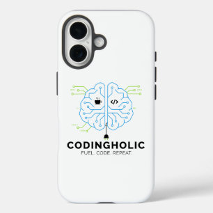 Clean Tech Brain für Programmierer und Entwickler iPhone 16 Hülle