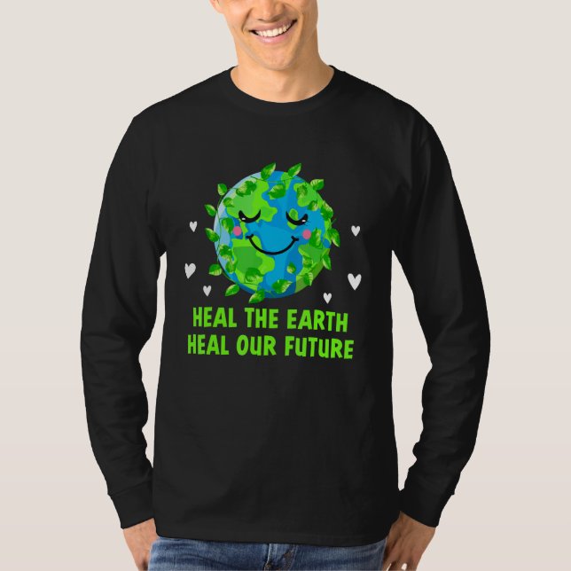 Clean the Beach Save the Reefs Ecology Ocean Ecosy T-Shirt (Vorderseite)