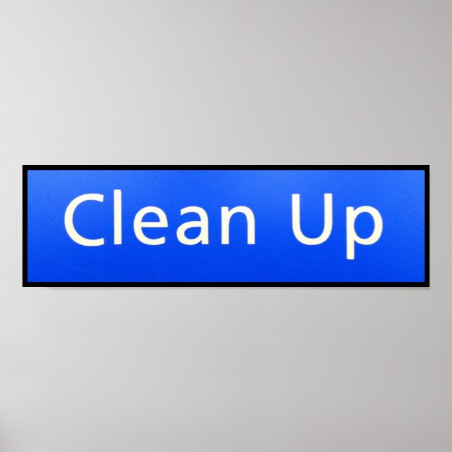 CLEAN UP POSTER (Vorne)