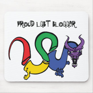 cleancolordragonbig [tranz], STOLZER LGBT BLOGGER Mousepad